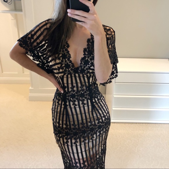 ✖️SOLD✖️Free People Night Whispers Lace Maxi Dress - Picture 8 of 8